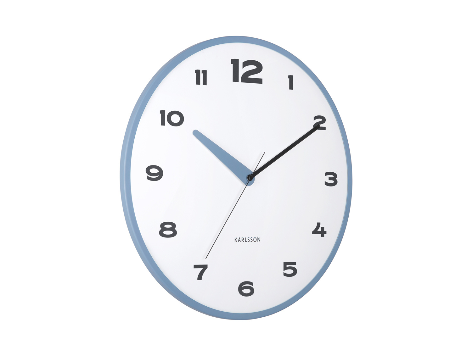 Karlsson - Wandklok Brisk Dome - Classic blue- Ø40cm