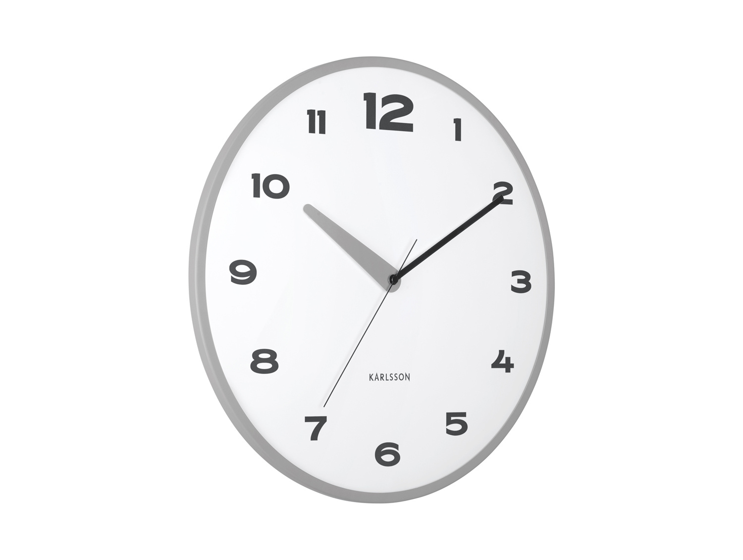 Karlsson - Wandklok Brisk Dome - Donkergrijs- Ø40cm