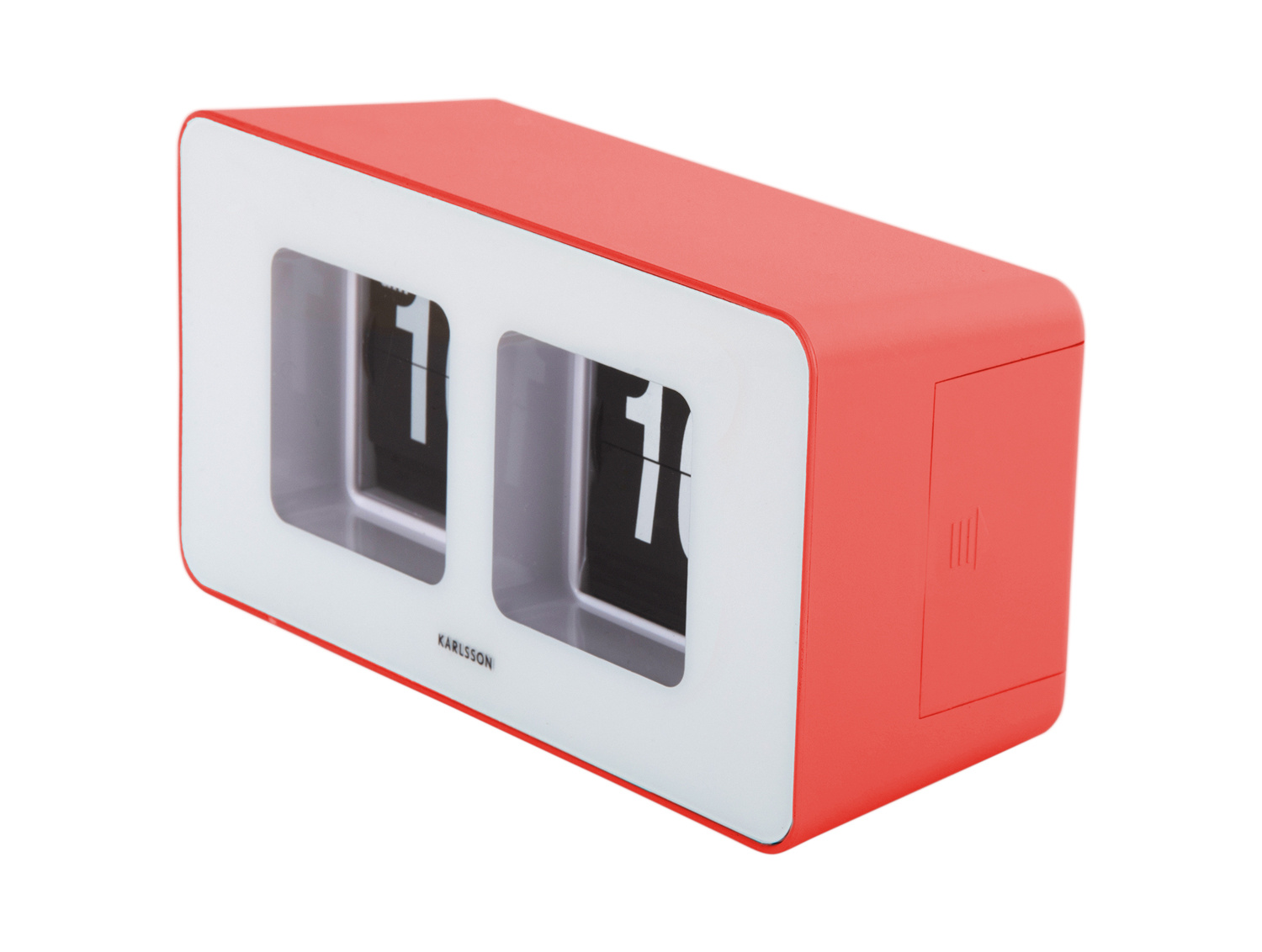 Karlsson - Wand/Tafelklok Funky Flip - Scarlet red
