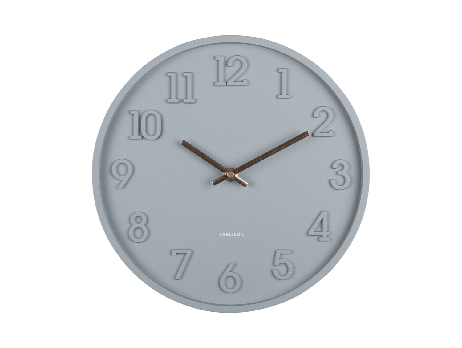 Karlsson - Wandklok Calma - Donkergrijs