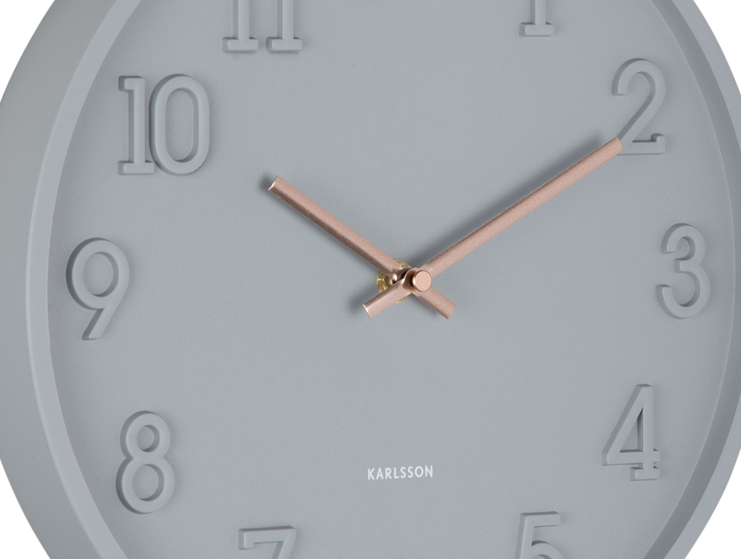Karlsson - Wandklok Calma - Donkergrijs