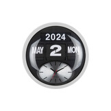 Karlsson - Wandklok Rond Flip - Wit- Ø32,6cm