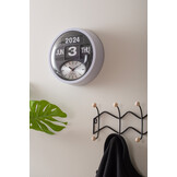 Karlsson - Wandklok Rond Flip - Wit- Ø32,6cm