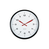 Karlsson - Wandklok Modern Factory - Black & bright red- Ø30cm