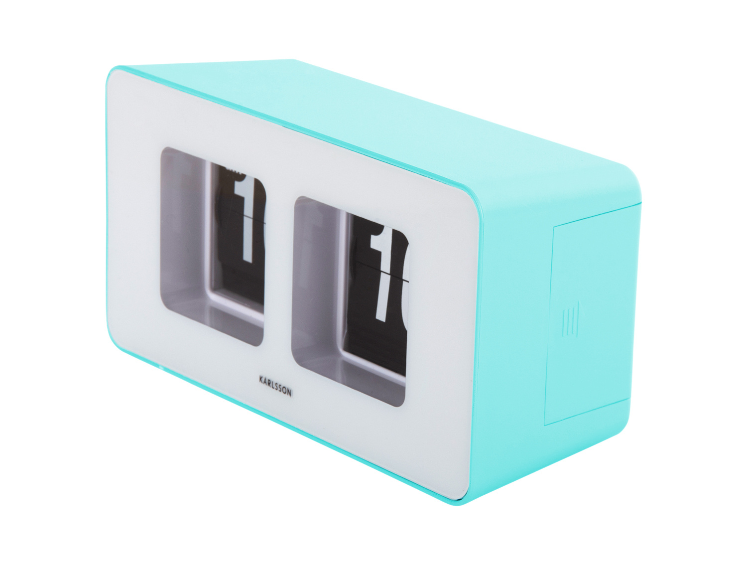 Karlsson - Wand/Tafelklok Funky Flip - Turquoise blue