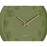 Karlsson - Wandklok Calma - Army green