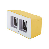 Karlsson - Wand/Tafelklok Funky Flip - Heldergeel