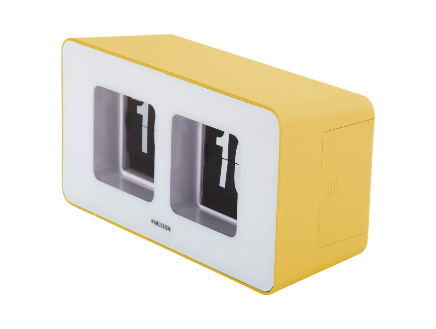 Karlsson - Wand/Tafelklok Funky Flip - Heldergeel