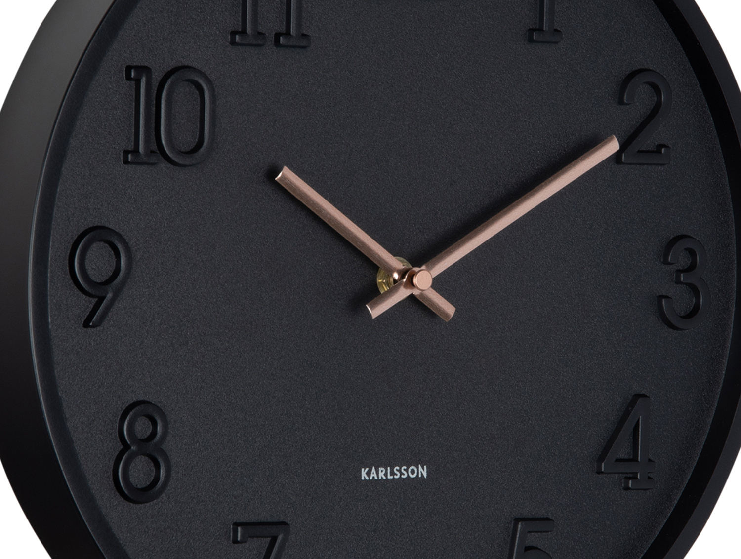 Karlsson - Wandklok Calma - Zwart