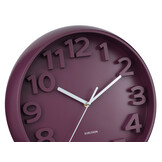Karlsson - Wandklok Elevated Classic Numbers - Dark mauve- Ø33,5cm