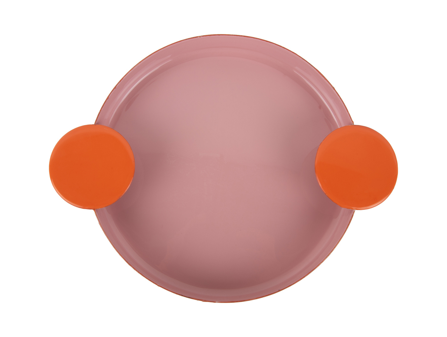 Present Time - Dienblad Double Funky Large - Soft pink & bright orange