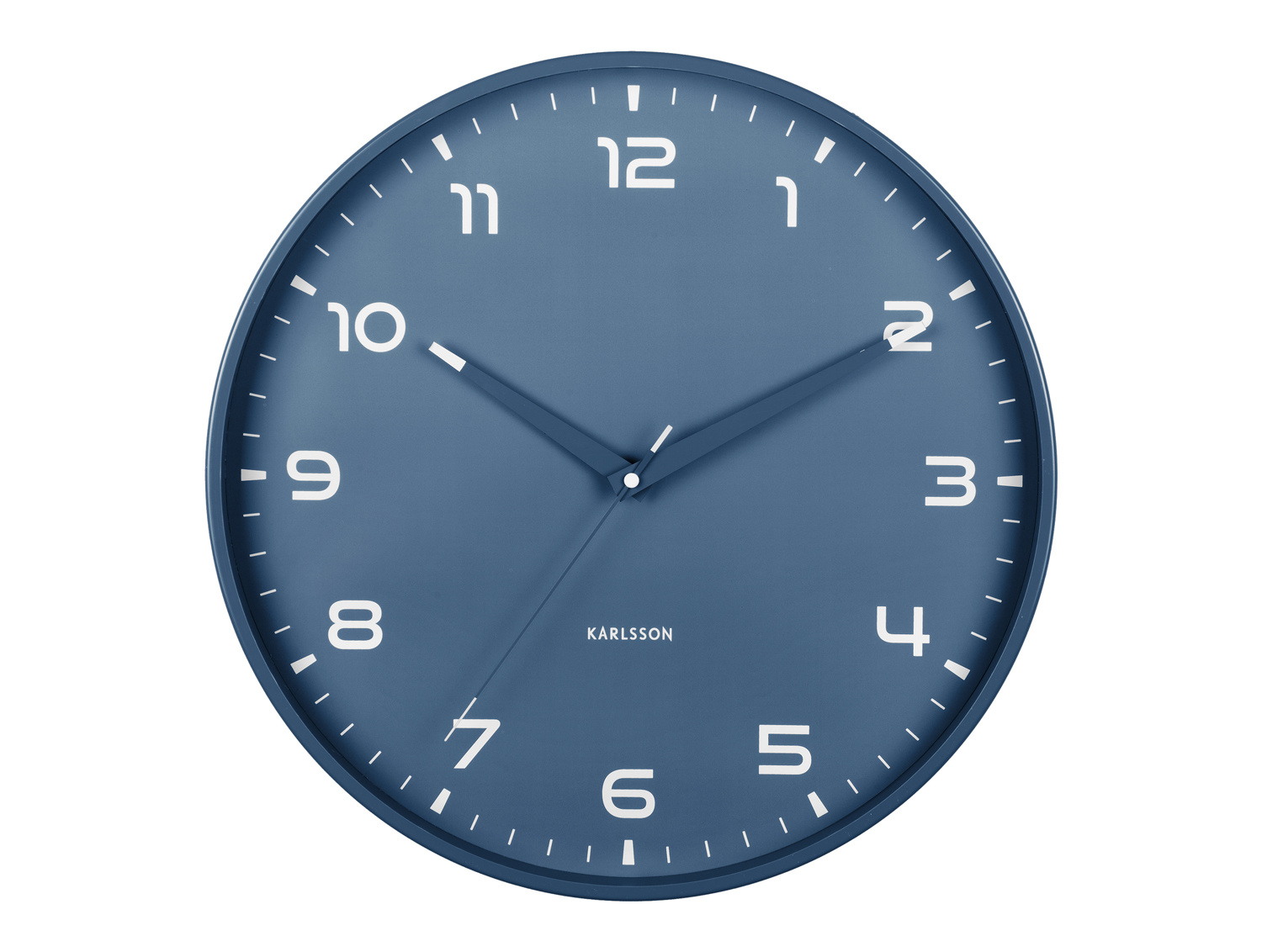 Karlsson - Wandklok Orgullo - Classic blue- Ø40cm