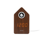 Karlsson - Wekker Cuckoo LED - Dark wood veneer