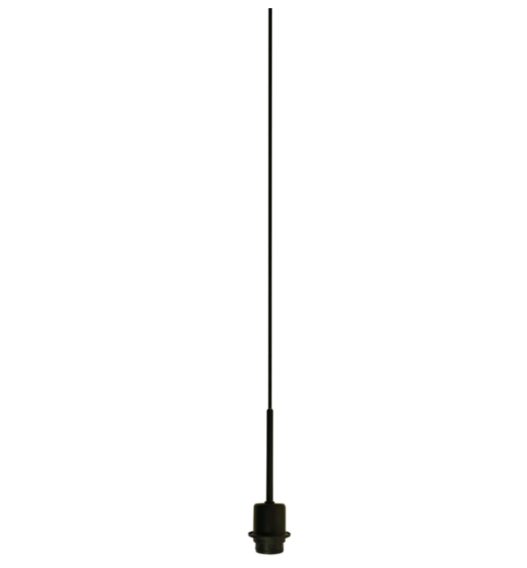 Light & Living - Hanglamp NUKA - Zwart - 12x12x120 cm