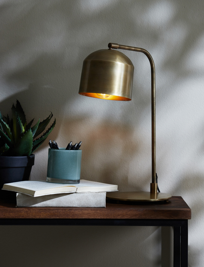 Light & Living - Bureaulamp ALESO - 32x20x48cm - Brons