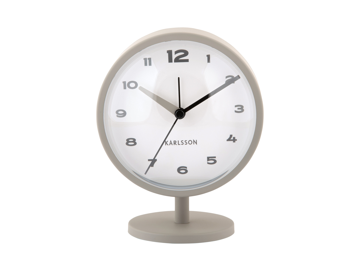 Karlsson - Wekker Brisk Dome - Donkergrijs