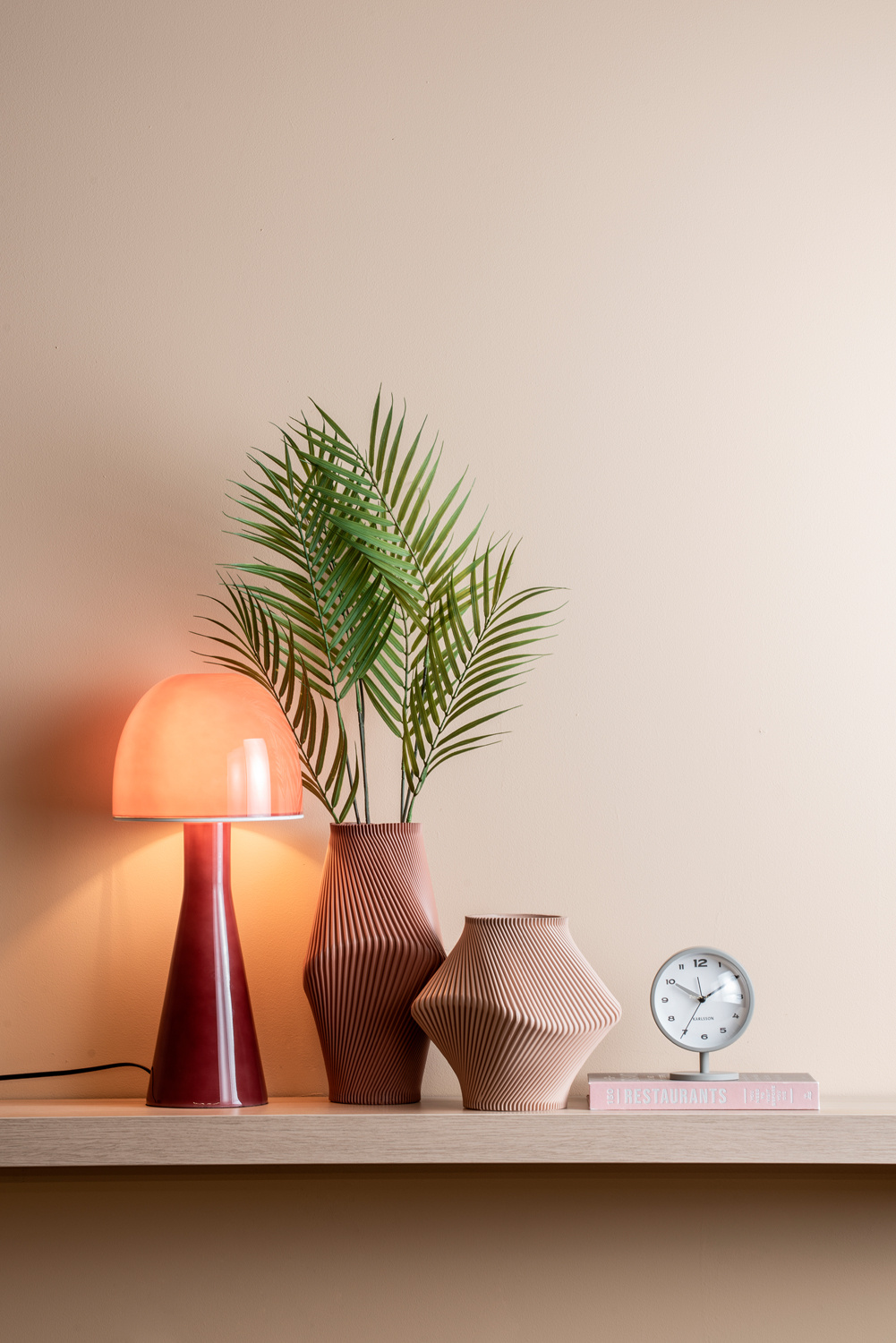 Karlsson - Wekker Brisk Dome - Donkergrijs