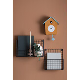 Karlsson - Wandklok Cuckoo Light - Ochre yellow & misty blue