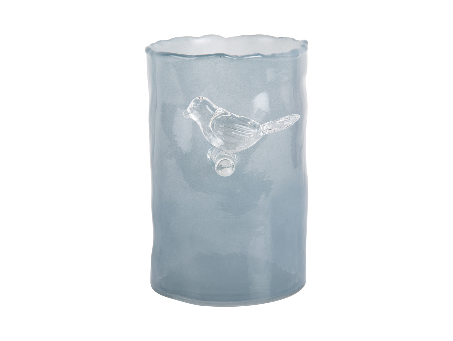 Present Time - Vaas Bird On Branch Small - Mistige blauw