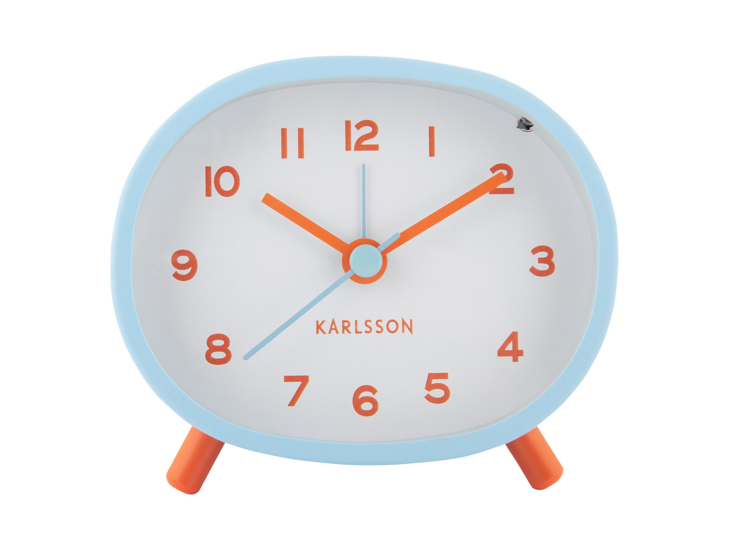 Karlsson - Wekker Cheeky Oval - Zachtblauw