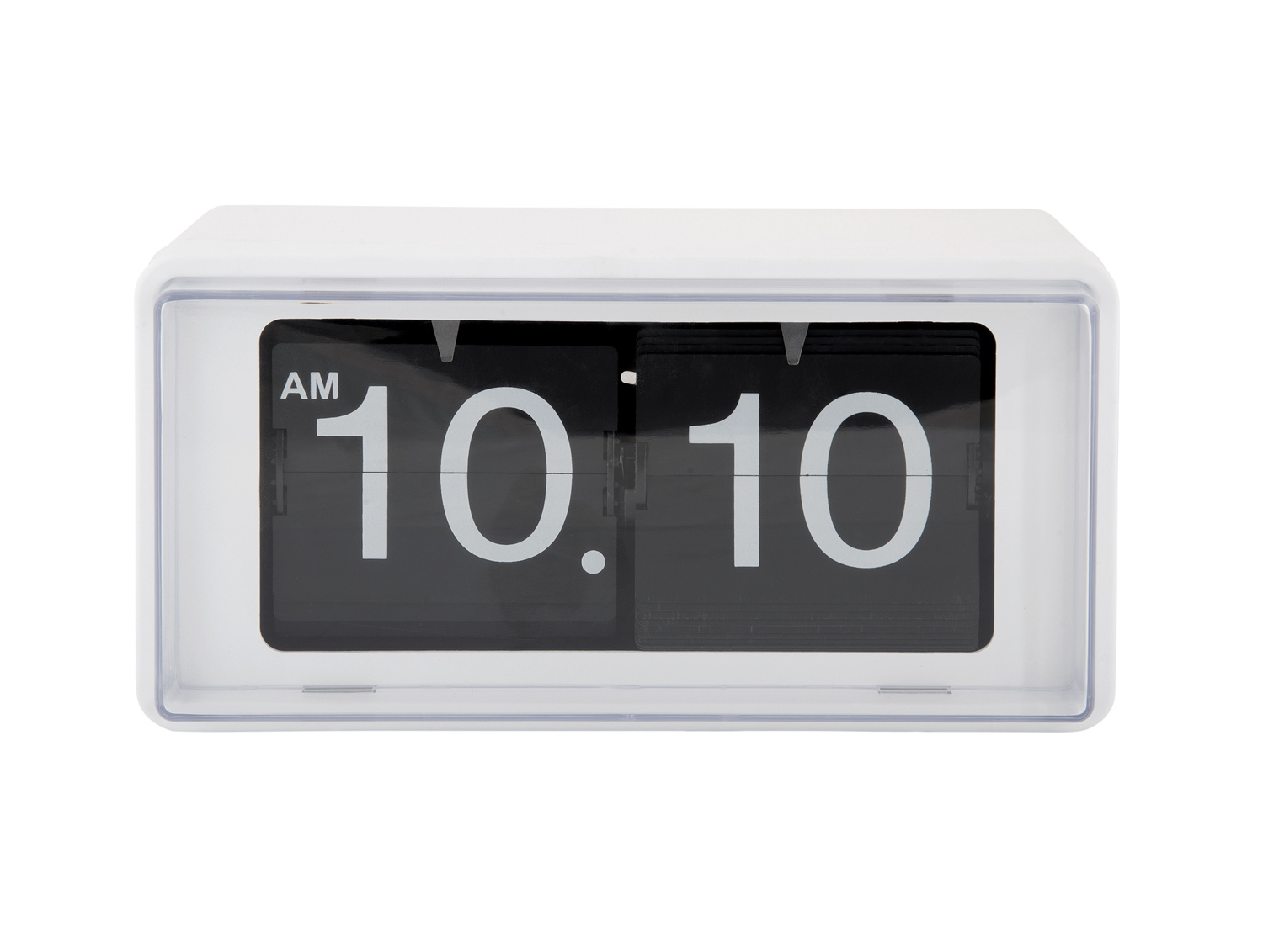 Karlsson - Wand/Tafelklok Retro Boxed Flip - Wit