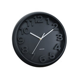 Karlsson - Wandklok Elevated Classic Numbers - Zwart- Ø33,5cm