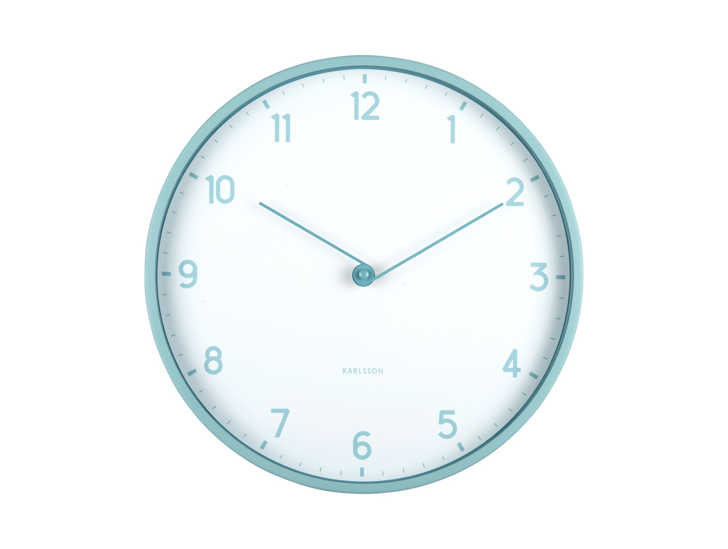 Karlsson - Wandklok Sencillez - Mistige blauw- Ø30cm