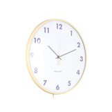 Karlsson - Wandklok Cheeky Dome Pendulum - Zachtgeel