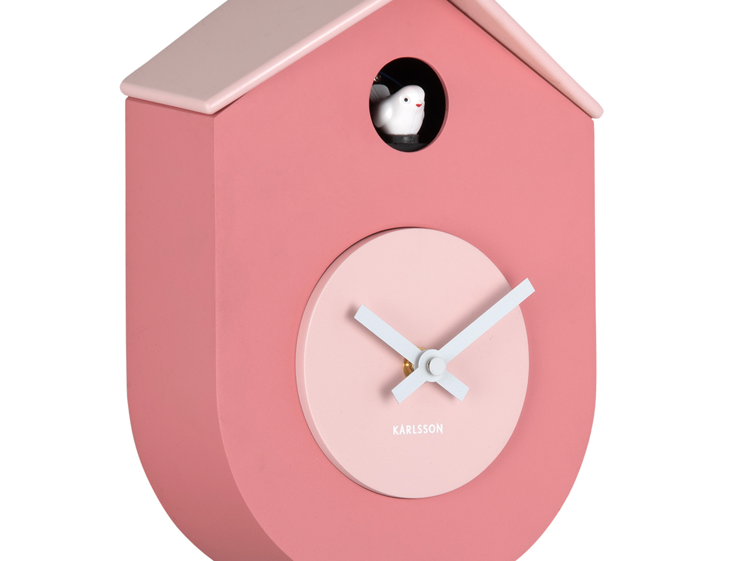 Karlsson - Wandklok Grato Cuckoo - Tan rose & soft pink