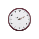 Karlsson - Wandklok Bella - Dark mauve