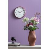 Karlsson - Wandklok Bella - Dark mauve