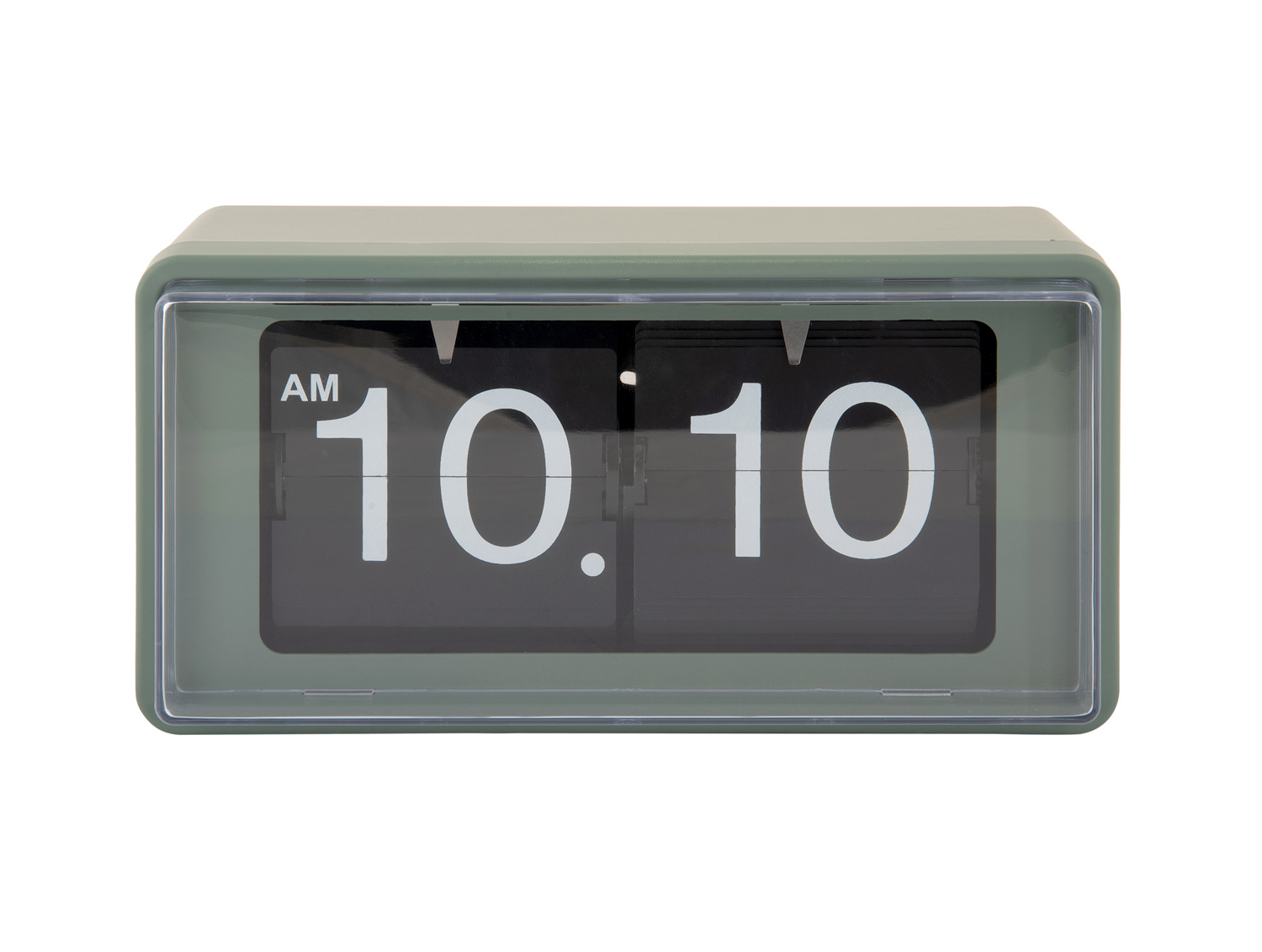 Karlsson - Wand/Tafelklok Retro Boxed Flip - Jungle groen