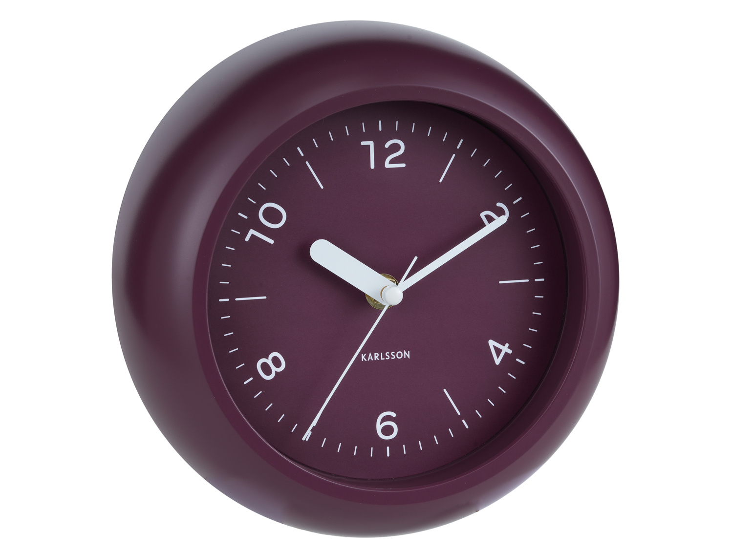 Karlsson - Wandklok Slope - Dark mauve- Ø20cm