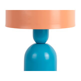 Leitmotiv - Tafellamp Double Funky - Aqua blue & peach orange