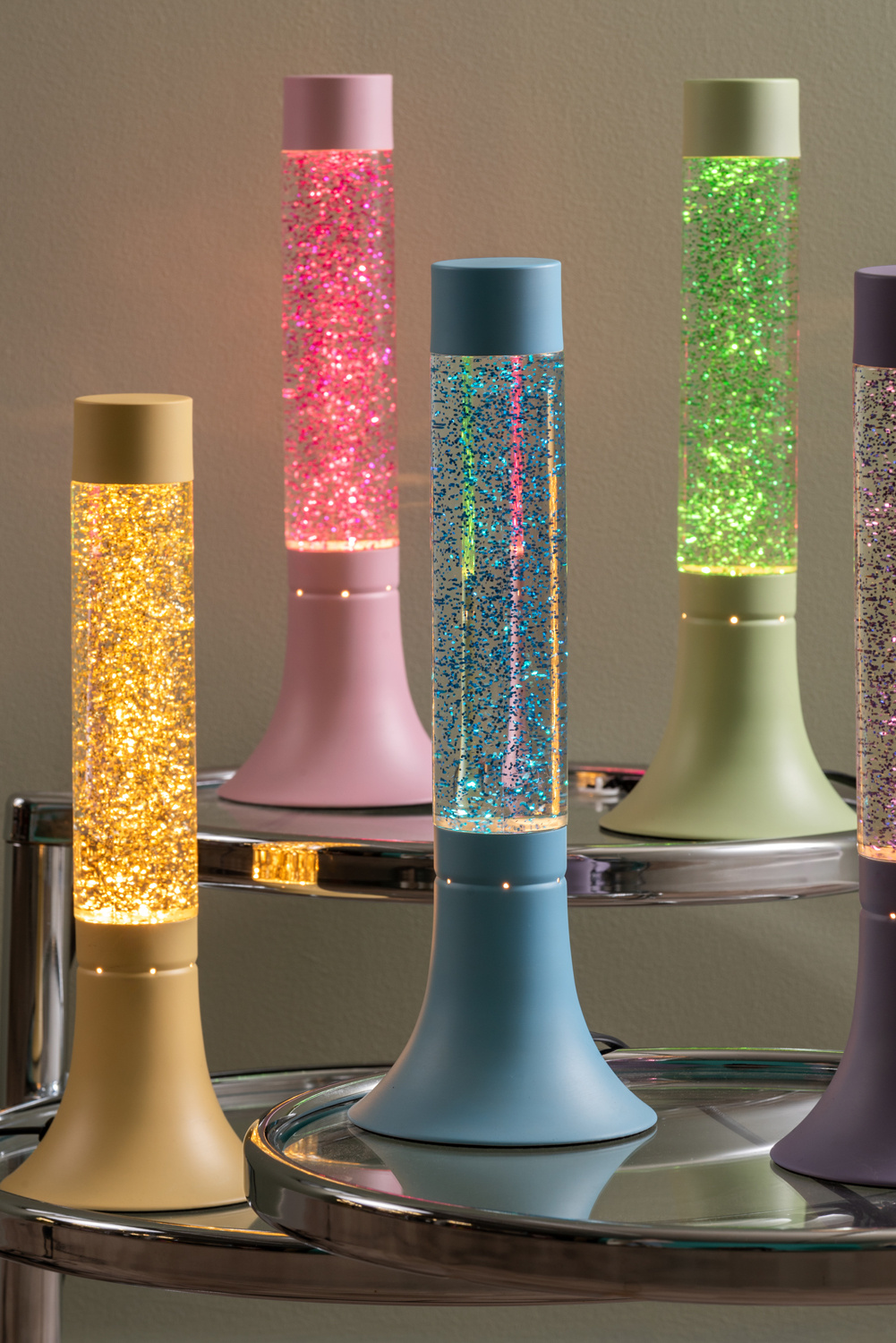 Leitmotiv - Tafellamp Astro Glitter - Zachtgroen