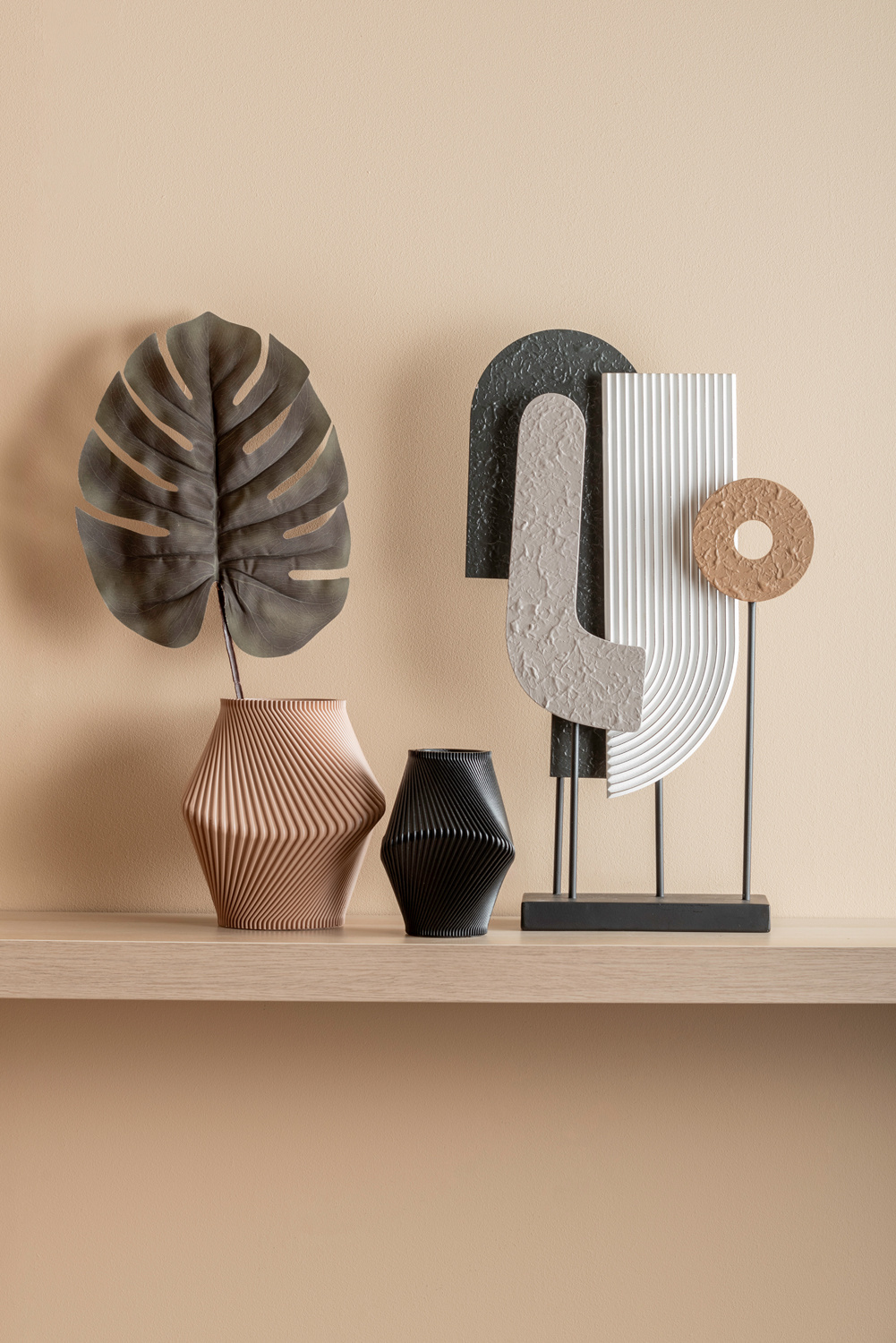 Present Time - Beeld Abstract Art High - Multicolor