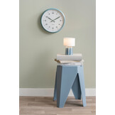 Karlsson - Wandklok Modern Factory - Misty blue & jungle green- Ø30cm