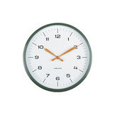 Karlsson - Wandklok Modern Factory - Jungle green & ochre yellow- Ø30cm