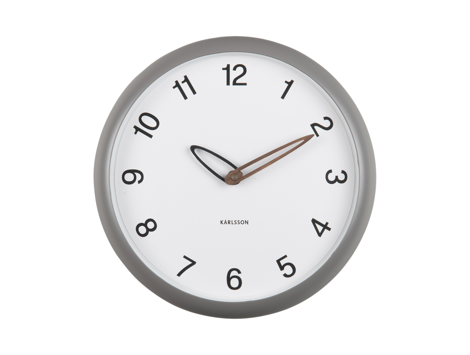 Karlsson - Wandklok Bella - Donkergrijs