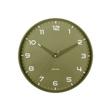 Karlsson - Wandklok Orgullo - Army green- Ø40cm