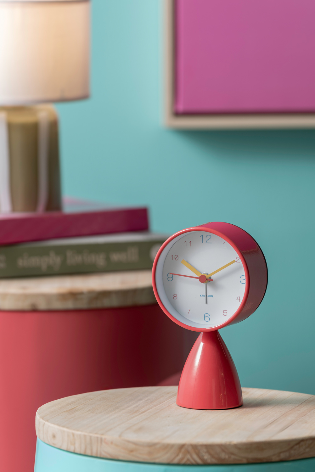 Karlsson - Wekker Funky Vibes - Scarlet red