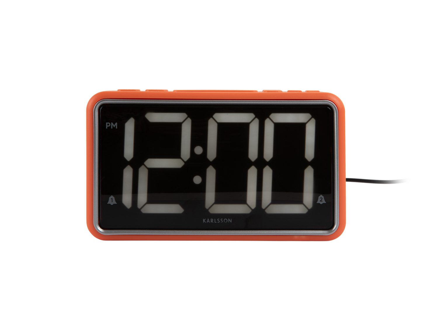 Karlsson - Wekker New Retro - Helderoranje