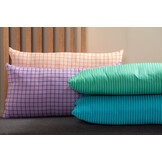 Present Time - Sierkussen Cuadro Rectangle - Soft purple & dark blue