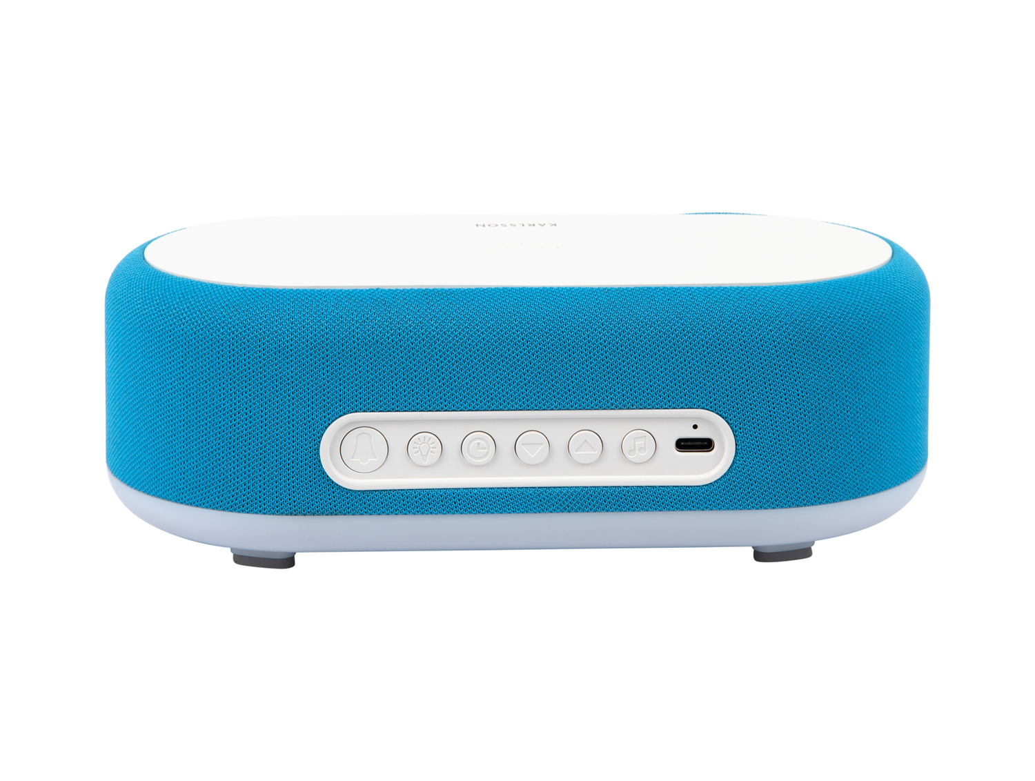 Karlsson - Wekker Vogue w. Phone Charger And Blue Tooth - Helderblauw