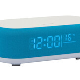 Karlsson - Wekker Vogue w. Phone Charger And Blue Tooth - Helderblauw