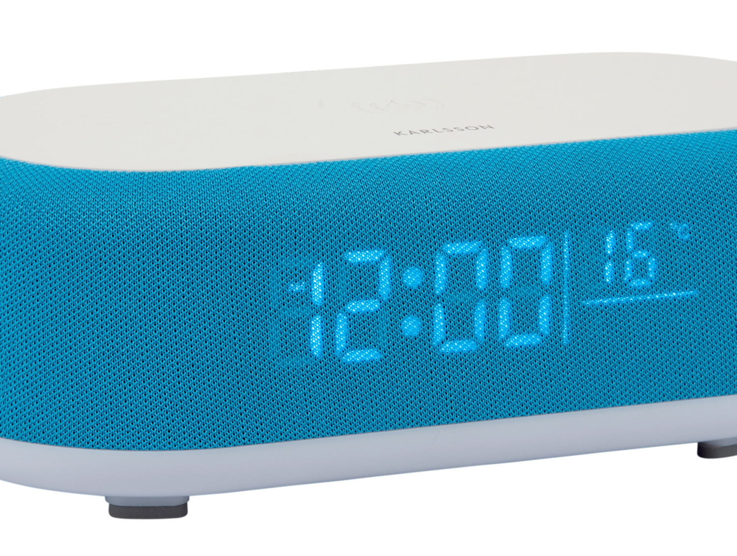 Karlsson - Wekker Vogue w. Phone Charger And Blue Tooth - Helderblauw