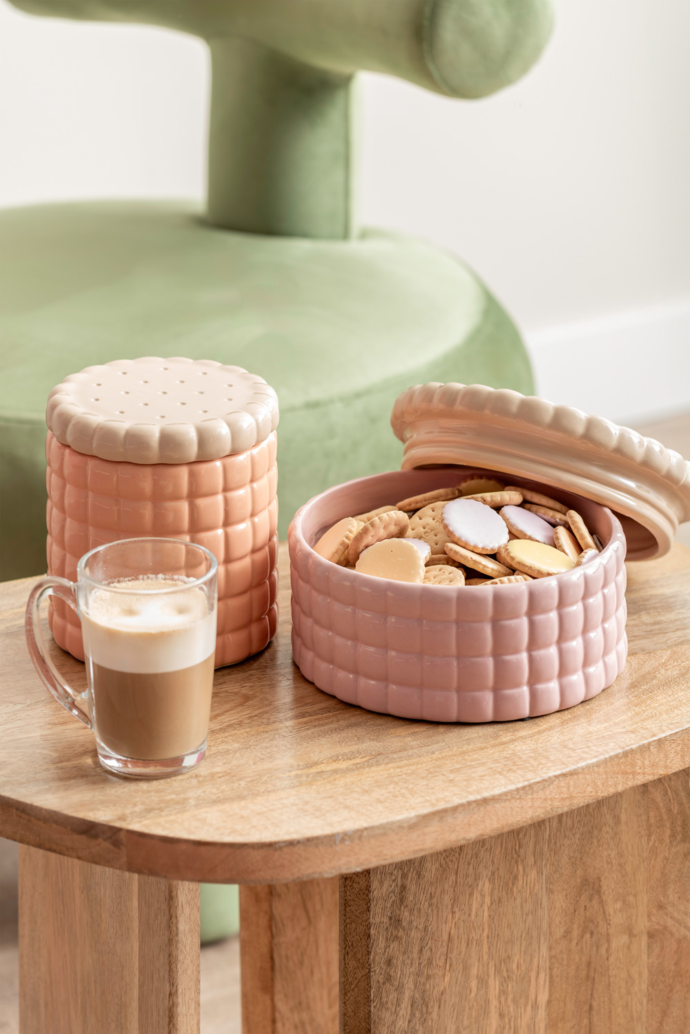 Present Time - Storage Jar Biscuit Box Large - Zachtroze