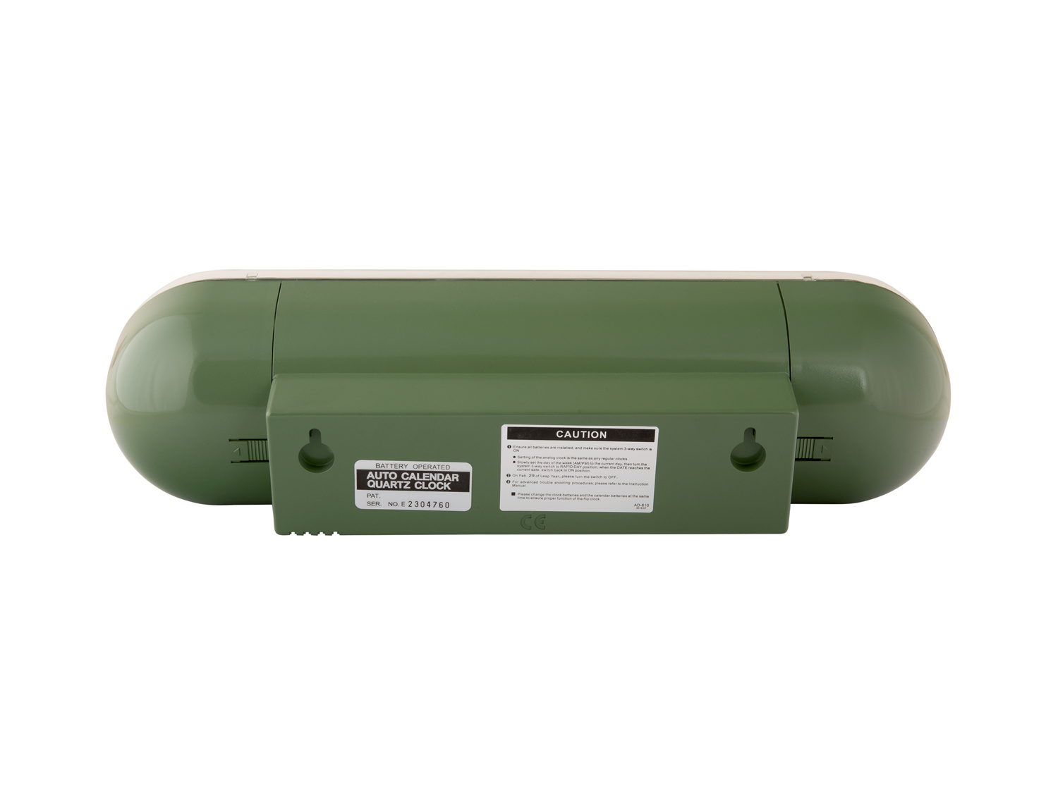 Karlsson - Wandklok Tube Flip - Jungle groen