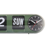 Karlsson - Wandklok Tube Flip - Jungle groen