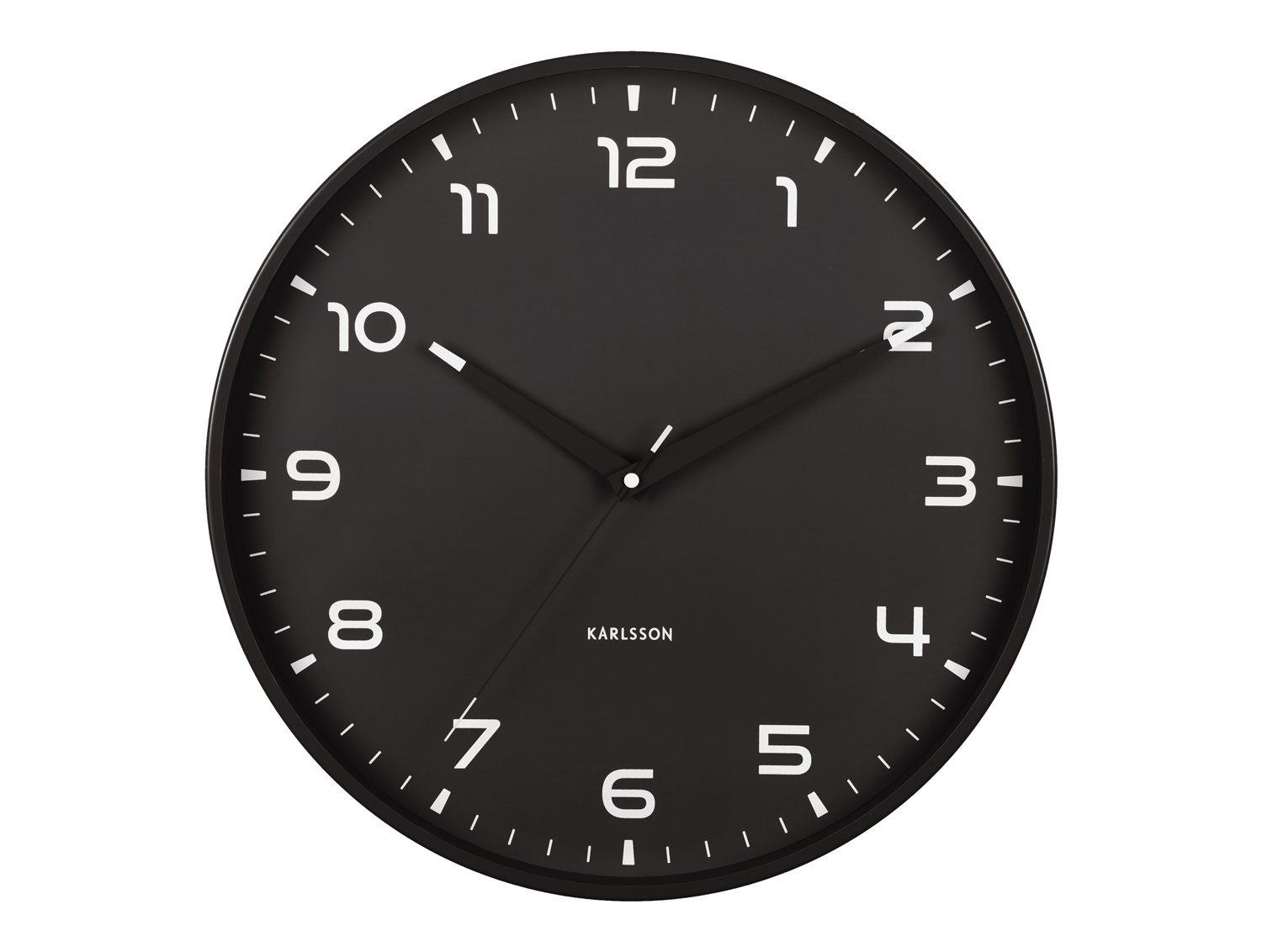 Karlsson - Wandklok Orgullo - Zwart- Ø40cm